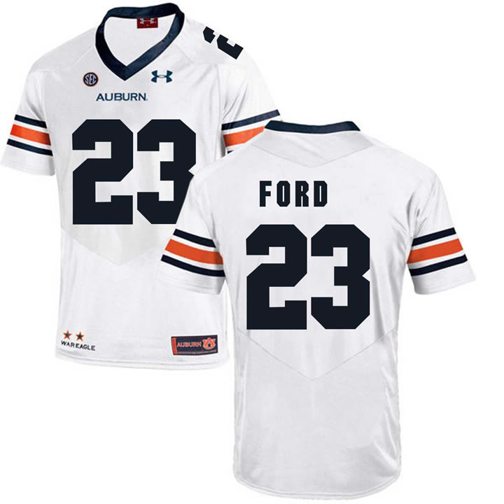 Auburn Tigers #23 Rudy Ford White College Football Jersey DingZhi